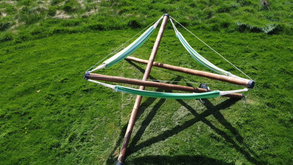 Let's Glamp Retro Luxury Glamping in West Wales Tropical Hangout social Hammock